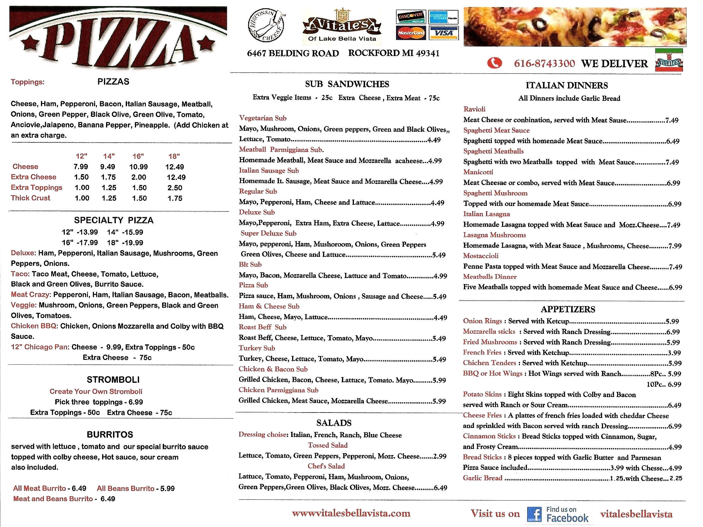 Vitales Clinton Menu - jxvt5qa